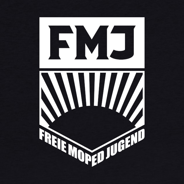 FMJ - Free Moped Youth Logo (White) by GetThatCar